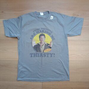 These Pretzels Are Making Me Thirsty! - Kramer - New Large Slate Gray T-Shirt